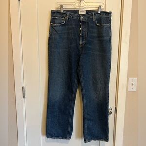 AGOLDE 90s Pinch Waist High Waist Crop Straight Jeans